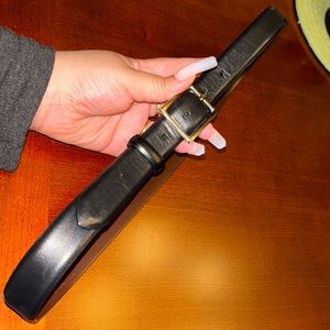 Vintage Black and Silver Coach Belt